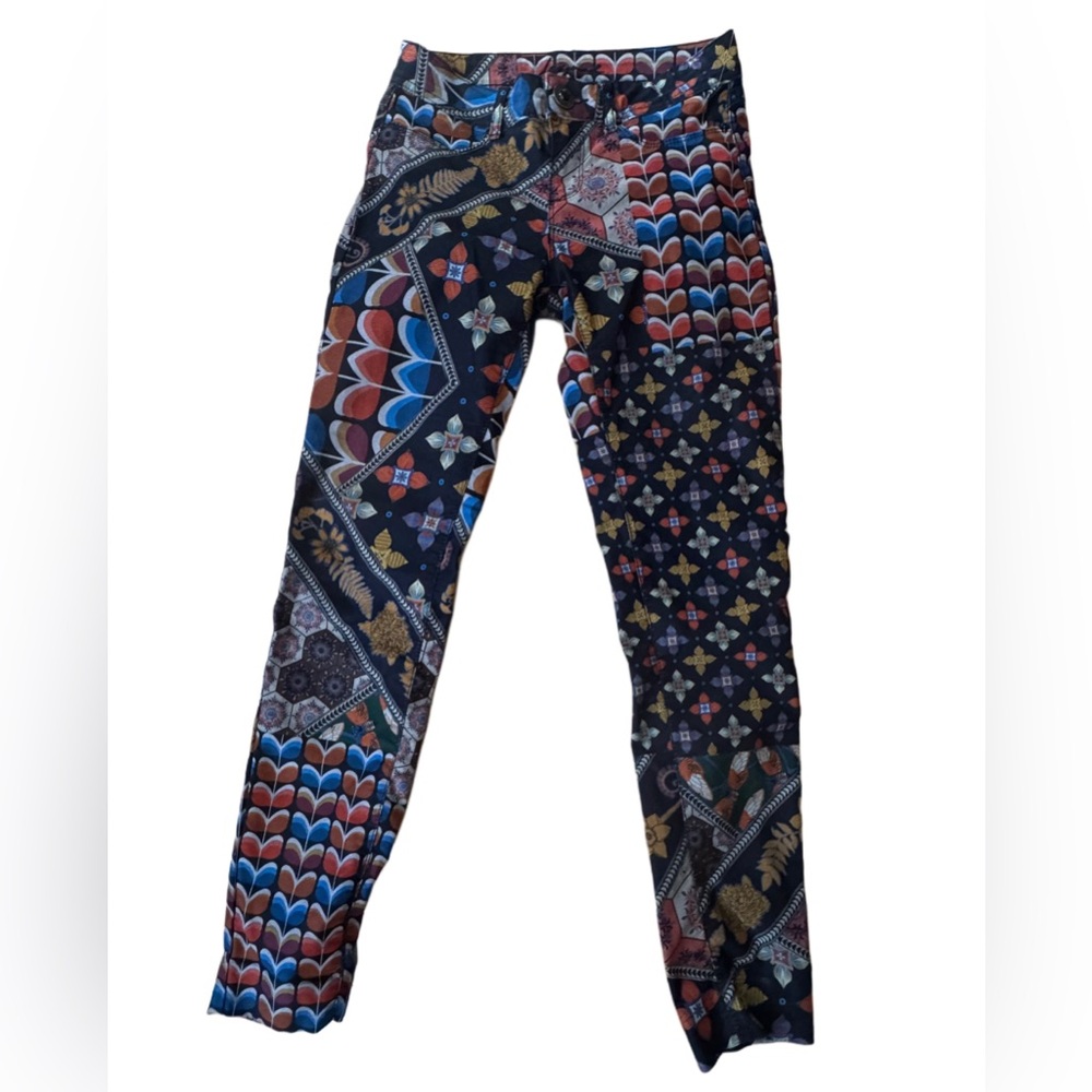 Desigual Colorful Geometric Straight Leg Pants